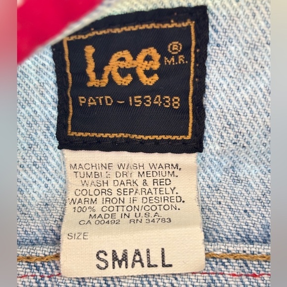 Vintage Lee Rider Denim Jacket Womens Small Custom Western Rodeo Made in the USA - Picture 7 of 14